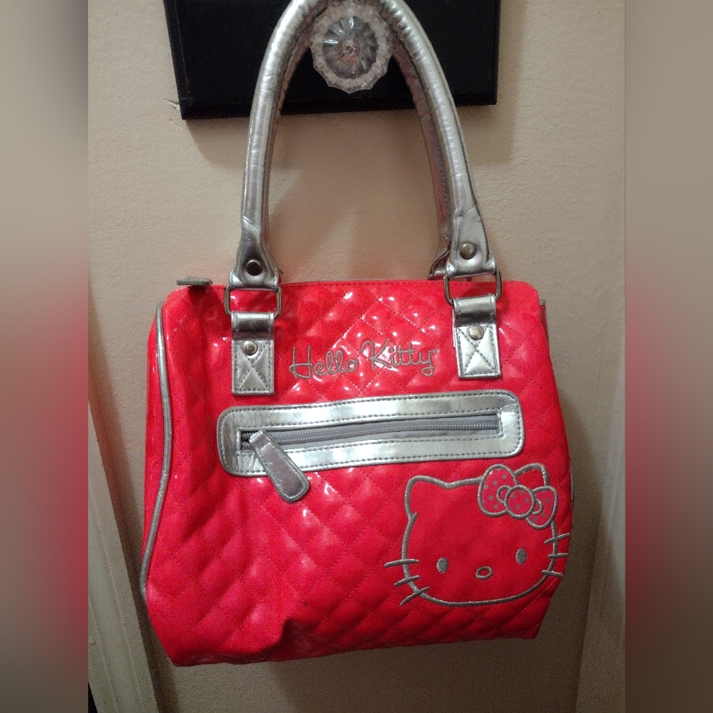 Hello Kitty Girl hand bag pink/silver